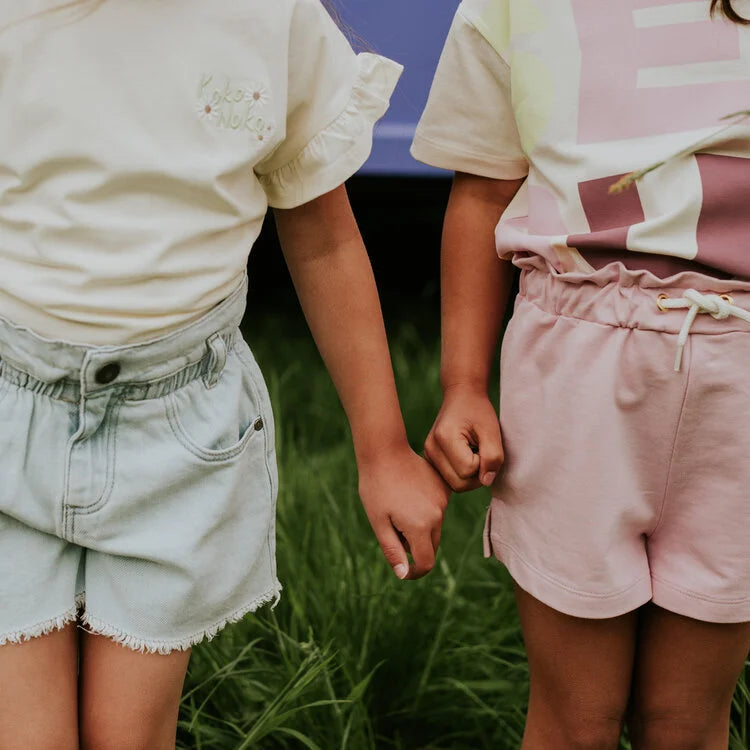 Koko Noko Kids Girls Loose Fit Jean Shorts