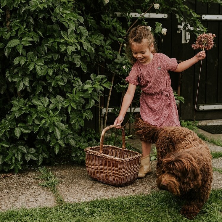 Koko Noko Kids Girls Side Tie Ruffle Dress