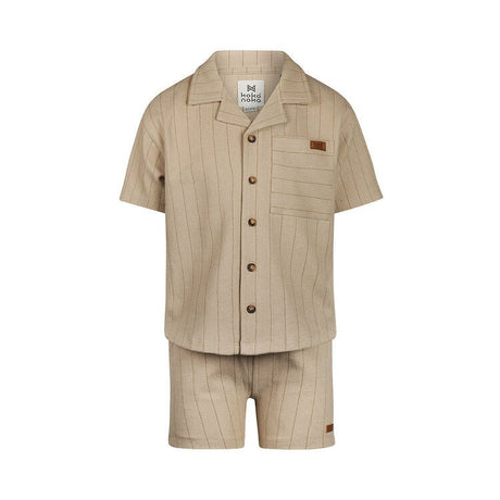 Koko Noko Kids Boys 2-Piece Shirt & Shorts Set - Pebble