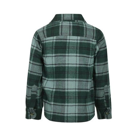 Koko Noko Kids Boys Long Sleeve Zip-Up Shirt - Green Gables
