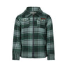 Koko Noko Kids Boys Long Sleeve Zip-Up Shirt - Green Gables