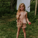 Koko Noko Kids Girls 2-Piece Ruffle Tank & Shorts Set - Smokey Pink