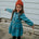 Koko Noko Kids Girls Button-Up Long Sleeve Jean Dress - Light Denim