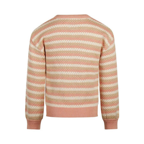 Koko Noko Kids Girls Dropped Shoulder Sweater - Dusty Pink