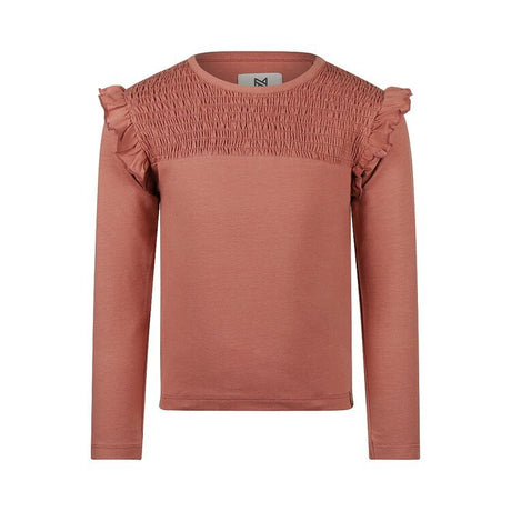 Koko Noko Kids Girls Long Sleeve Ruffle T-Shirt - Pink