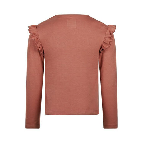 Koko Noko Kids Girls Long Sleeve Ruffle T-Shirt - Pink