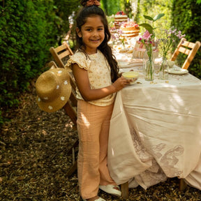 Koko Noko Kids Girls Wide Leg Pants - Peach