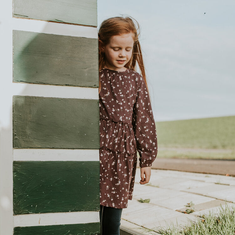 Koko Noko Kids Girls Long Sleeve Dress - Eggplant