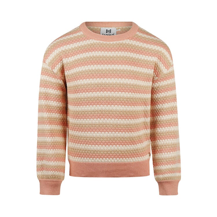 Koko Noko Kids Girls Dropped Shoulder Sweater