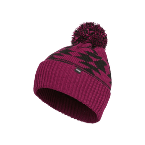 Kombi Knitty Wool Blend Pom Pom Toque - Grape