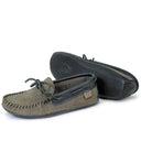 Laurentian Chief Men's Padded Moccasins - Grey/Black