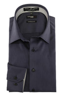 Leo Chevalier Cotton LS Dress Shirt - Dark Blue