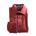 Leo Chevalier Cotton LS Dress Shirt - Rust