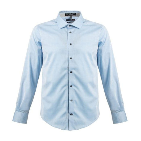 Leo Chevalier Cotton Fitted LS Dress Shirt - Bonnie Blue