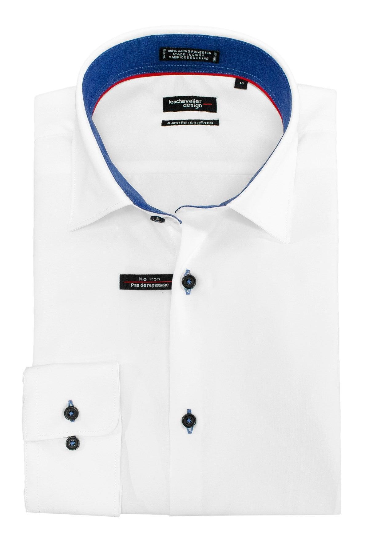 Leo Chevalier Men's Fittd LS Dress Shirt - A&M Clothing & Shoes - Westlock