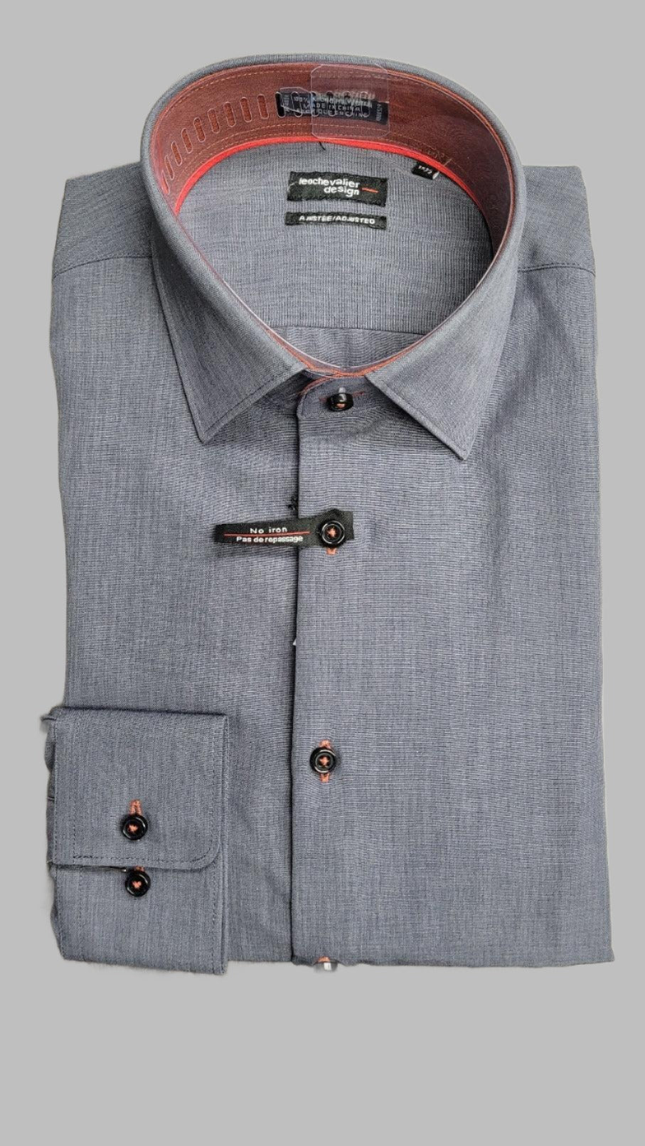 Leo Chevalier Men's Fittd LS Dress Shirt - A&M Clothing & Shoes - Westlock