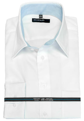 Leo Chevalier Men's No - Iron Dress Shirt - A&M Clothing & Shoes