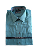 Leo Chevalier Men's No-Iron Dress Shirt - Aqua Green