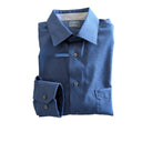 Leo Chevalier Men's No-Iron Dress Shirt - Blue Night