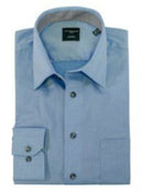 Leo Chevalier Men's No-Iron Dress Shirt - Bonnie Blue