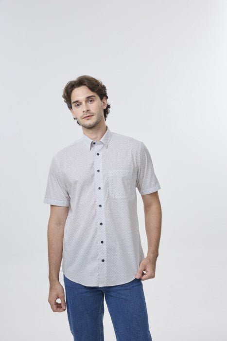 Leo Chevalier Men's Non - Iron SS Sport Shirt - A&M Clothing & Shoes