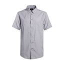 Leo Chevalier Men's Short Sleeve Dress Shirt - Light Grey