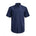 Leo Chevalier Men's Short Sleeve Dress Shirt - Indigo