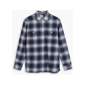 Levi's Men's Classic Worker Shirt - Jericho Plaid Blue