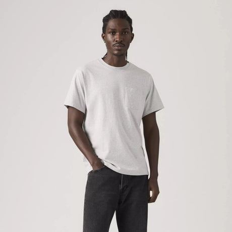 Levi's Men's Essential Pocket Heather Bros Bc03 T-Shirt - A&M Clothing & Shoes