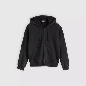 Levi's Men's Hayes Boxy Full Zip Hoodie - Jet Black