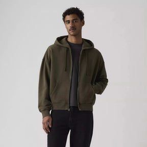 Levi's Men's Hayes Boxy Full Zip Hoodie - Maitake Brown