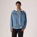 Levi's Men's Relaxed Fit Sherpa Trucker Washed Away Jacket - Washed Away