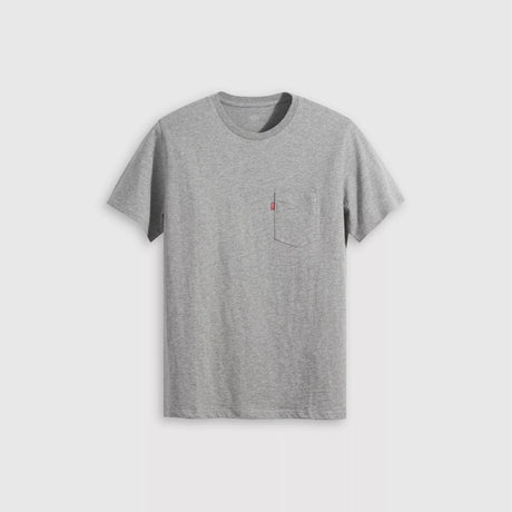 Levi's Men's Short Sleeve Classic Pocket Heat T-Shirt - Grey Heather