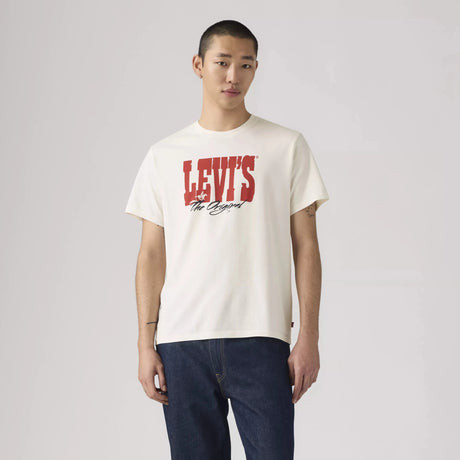 Levi's Men's Short Sleeve Relaxed Fit T-Shirt Egret - A&M Clothing & Shoes - Westlock