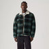 Levi's Men's Type 3 Sherpa Trucker Merle Plaid Jacket - Frost Grey