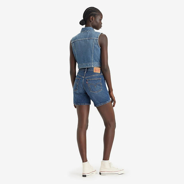 Levi's Women's 501 Mid Thigh Short Pleased To Meet you - A&M Clothing & Shoes - Westlock
