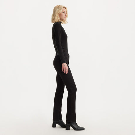 Levi's Women's 724 High Rise Straight - Soft Black