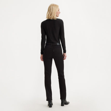 Levi's Women's 724 High Rise Straight - Soft Black