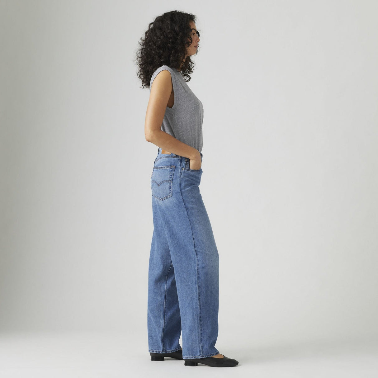 Levi's Women's Baggy Dad Jeans Heavy Check - A&M Clothing & Shoes - Westlock