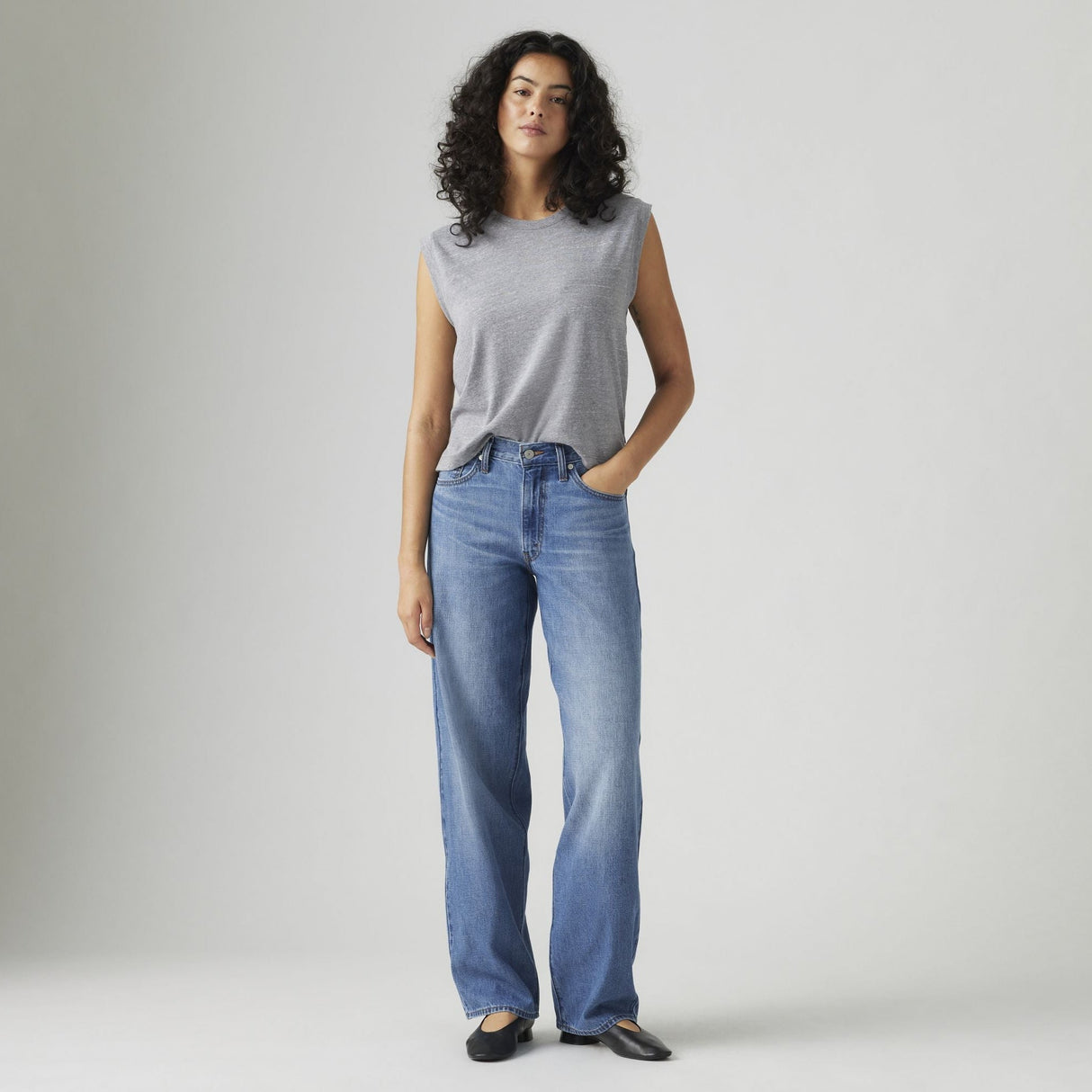 Levi's Women's Baggy Dad Jeans Heavy Check - A&M Clothing & Shoes - Westlock