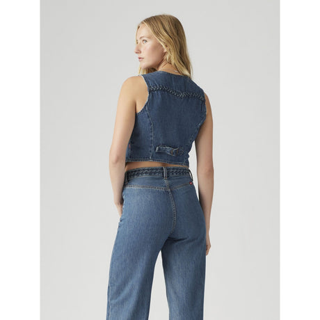 Levi's Women's Braided Vest Big Yikes - Dark Indigo