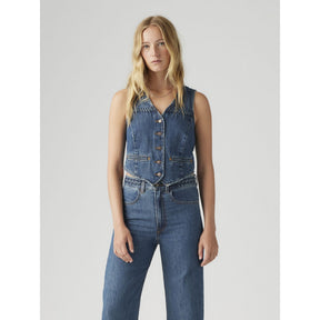 Levi's Women's Braided Vest Big Yikes - Dark Indigo