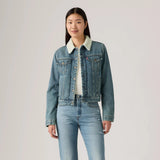 Levi's Women's Original Sherpa Trucker Heed and Hawed Jacket - Heed And Hawed