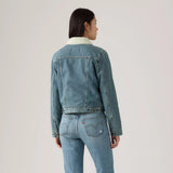 Levi's Women's Original Sherpa Trucker Heed and Hawed Jacket - Heed And Hawed