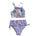 Mandarine & Co Kids Girls Bikini Set - Lilac Leaf