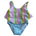 Mandarine & Co Youth Girls Tankini Set - Lagoon Stripe