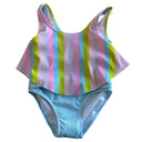 Mandarine & Co Youth Girls Tankini Set - Lagoon Stripe
