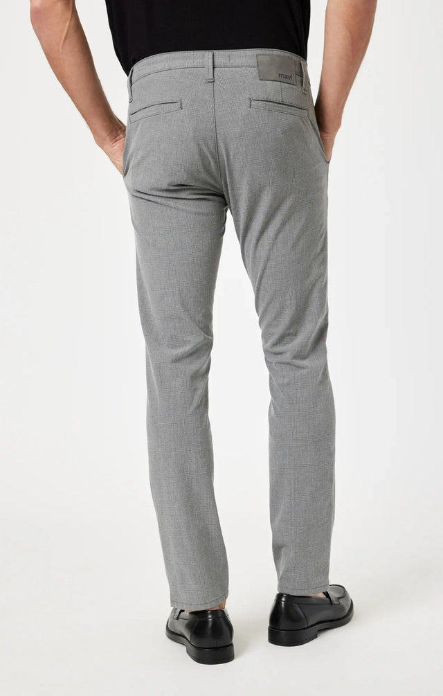 Mavi Men's Milton Dark Grey Check Pants - A&M Clothing & Shoes - Westlock