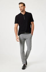 Mavi Men's Milton Dark Grey Check Pants - A&M Clothing & Shoes