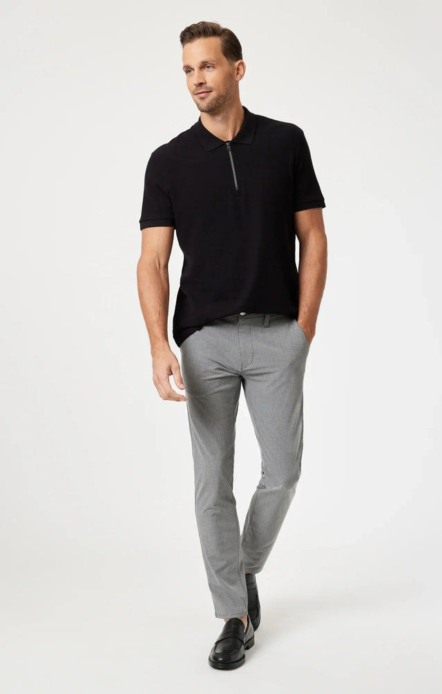 Mavi Men's Milton Dark Grey Check Pants - A&M Clothing & Shoes - Westlock